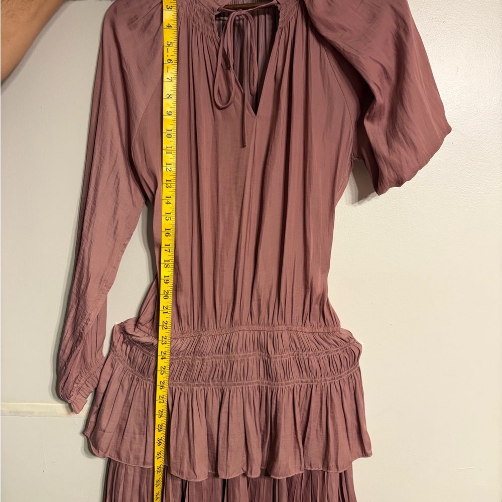 Mustard Seed Dusty Rose Long Sleeve Dress